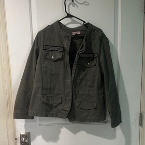 Women's Olive Green Military Jacket